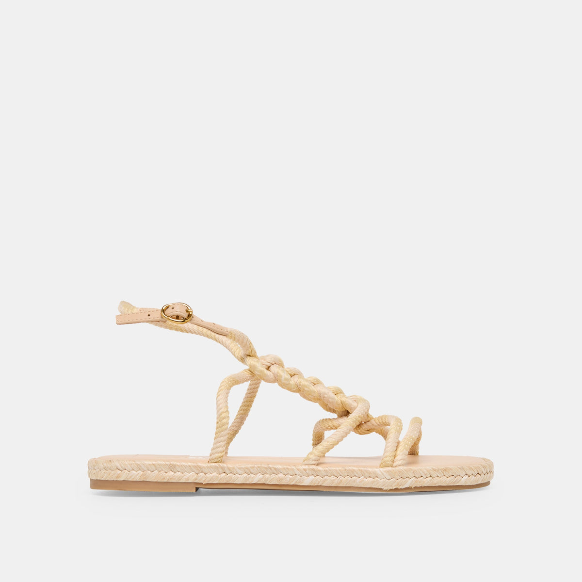 Dolce Vita SHOES ELYANA Natural Multi Rope Raffia Strappy Sandals