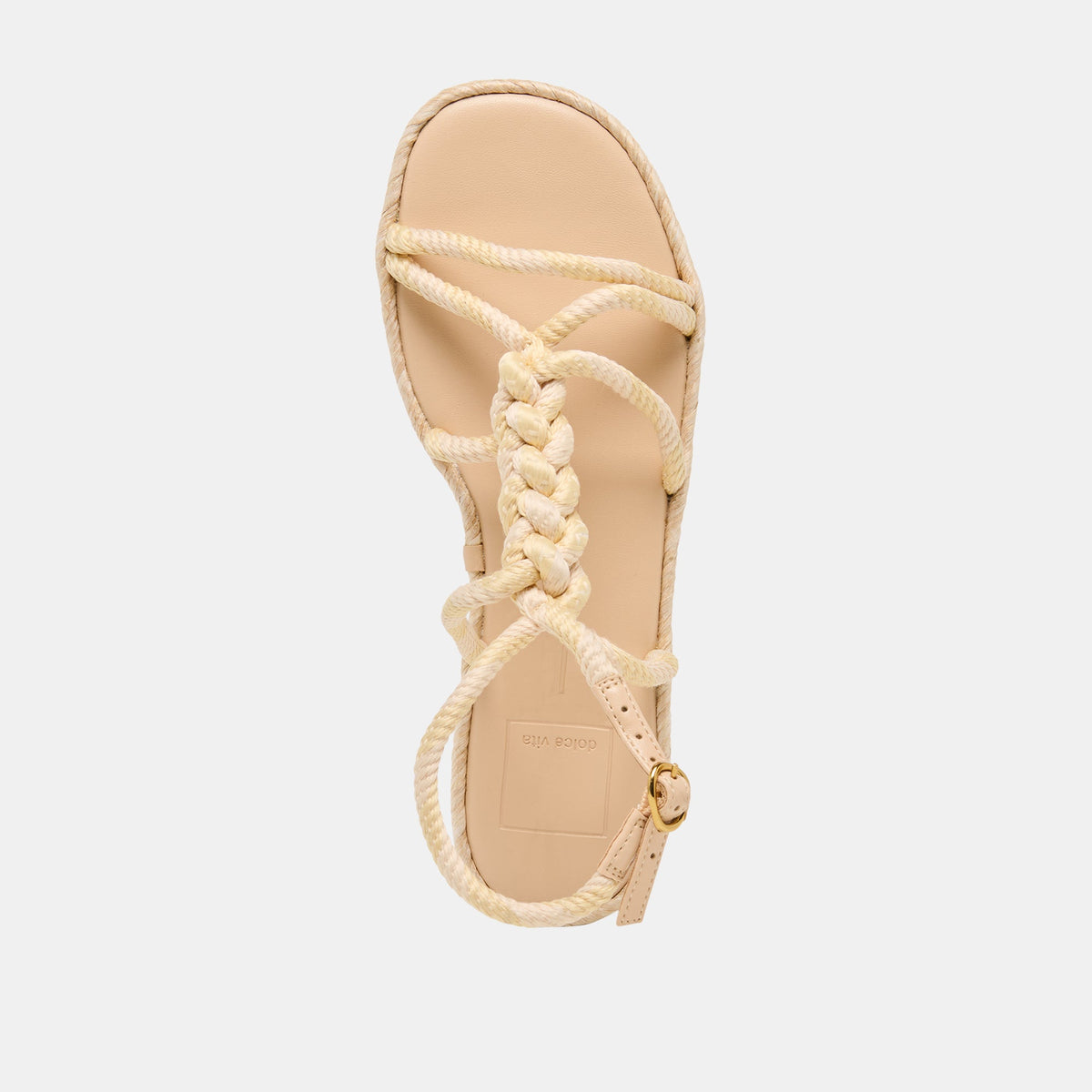Dolce Vita SHOES ELYANA Natural Multi Rope Raffia Strappy Sandals