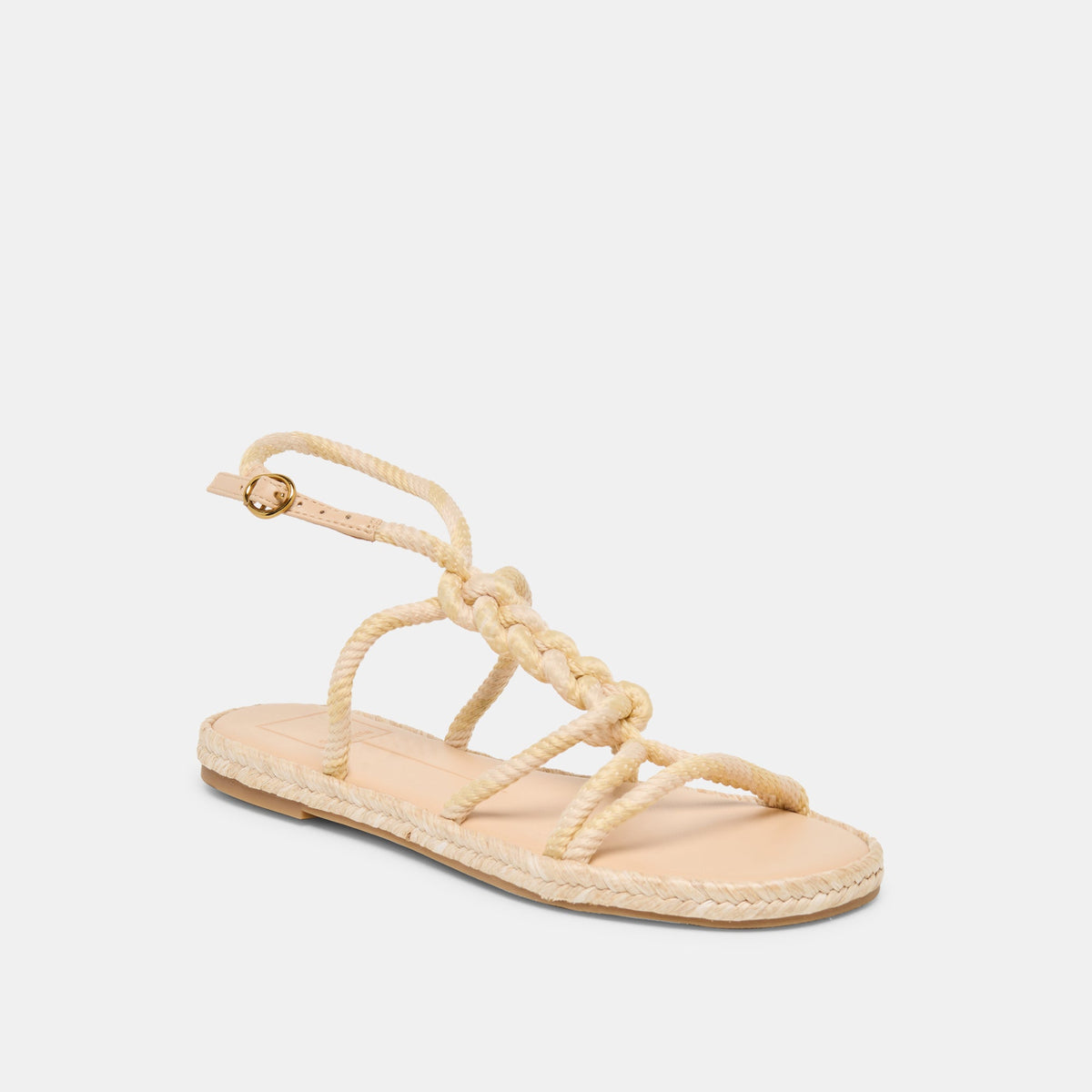 Dolce Vita SHOES ELYANA Natural Multi Rope Raffia Strappy Sandals