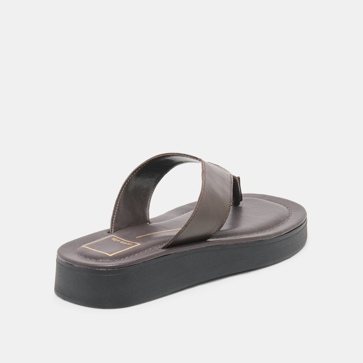 Dolce Vita SHOES BLAYZE Dk Chocolate Leather Platform Flip-Flop Sandals