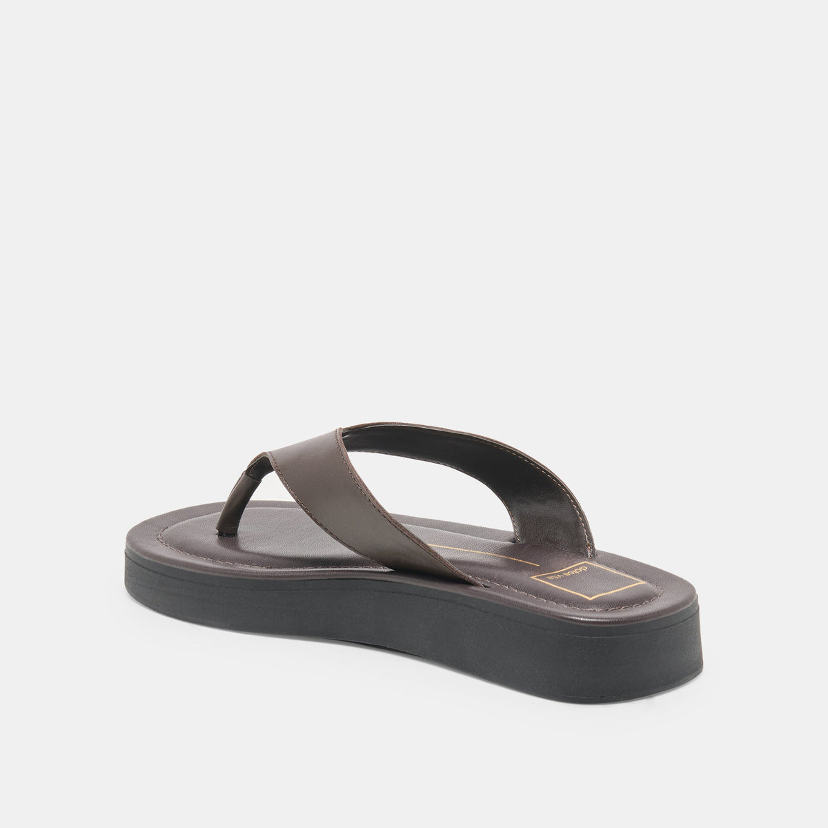 Dolce Vita SHOES BLAYZE Dk Chocolate Leather Platform Flip-Flop Sandals