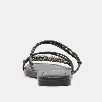 Dolce Vita SHOES LYNDEE BEAD Black Stella Strappy Open-Toe Sandals