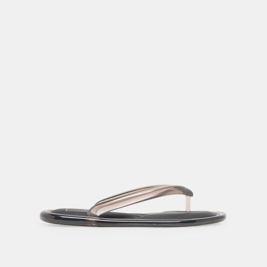 Dolce Vita SHOES JOZEY Black Jelly Flip-Flop Sandals