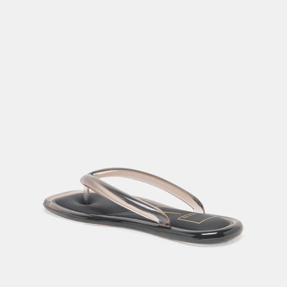 Dolce Vita SHOES JOZEY Black Jelly Flip-Flop Sandals