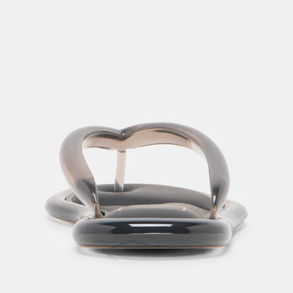 Dolce Vita SHOES JOZEY Black Jelly Flip-Flop Sandals
