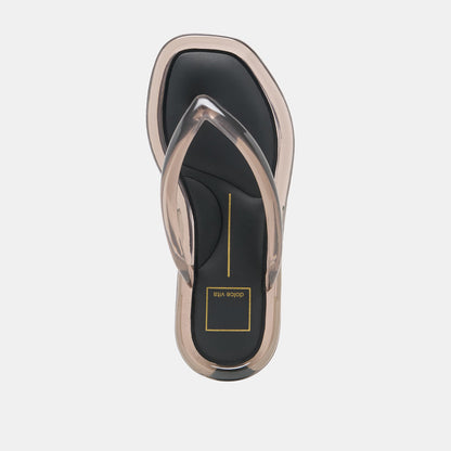 Dolce Vita SHOES JOZEY Black Jelly Flip-Flop Sandals