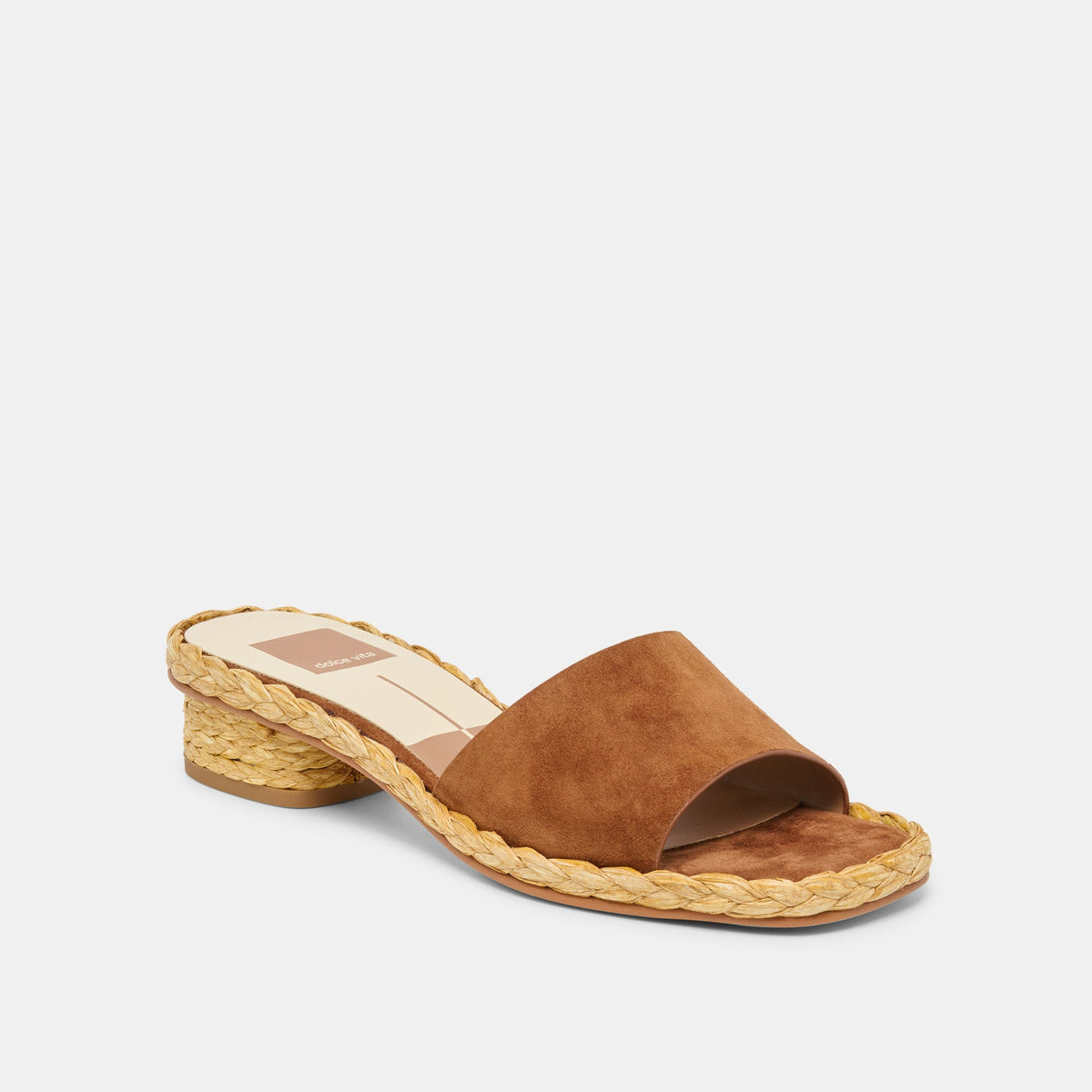 Dolce Vita SHOES Dixi Wide Brown Suede Sandals