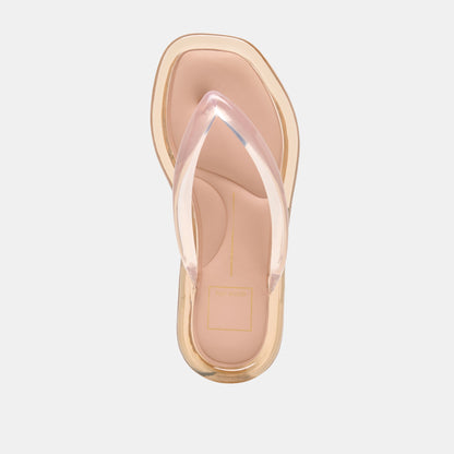 Dolce Vita SHOES JOZEY Mocha Jelly Flip-Flop Sandals
