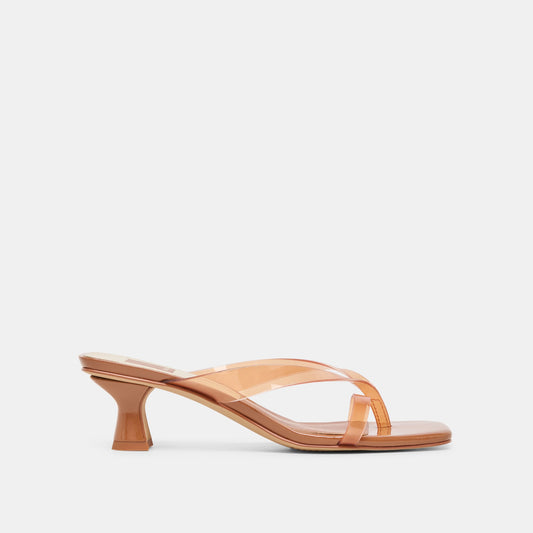 Dolce Vita SHOES Brevel Vinyl Wide Whiskey Jelly Heels