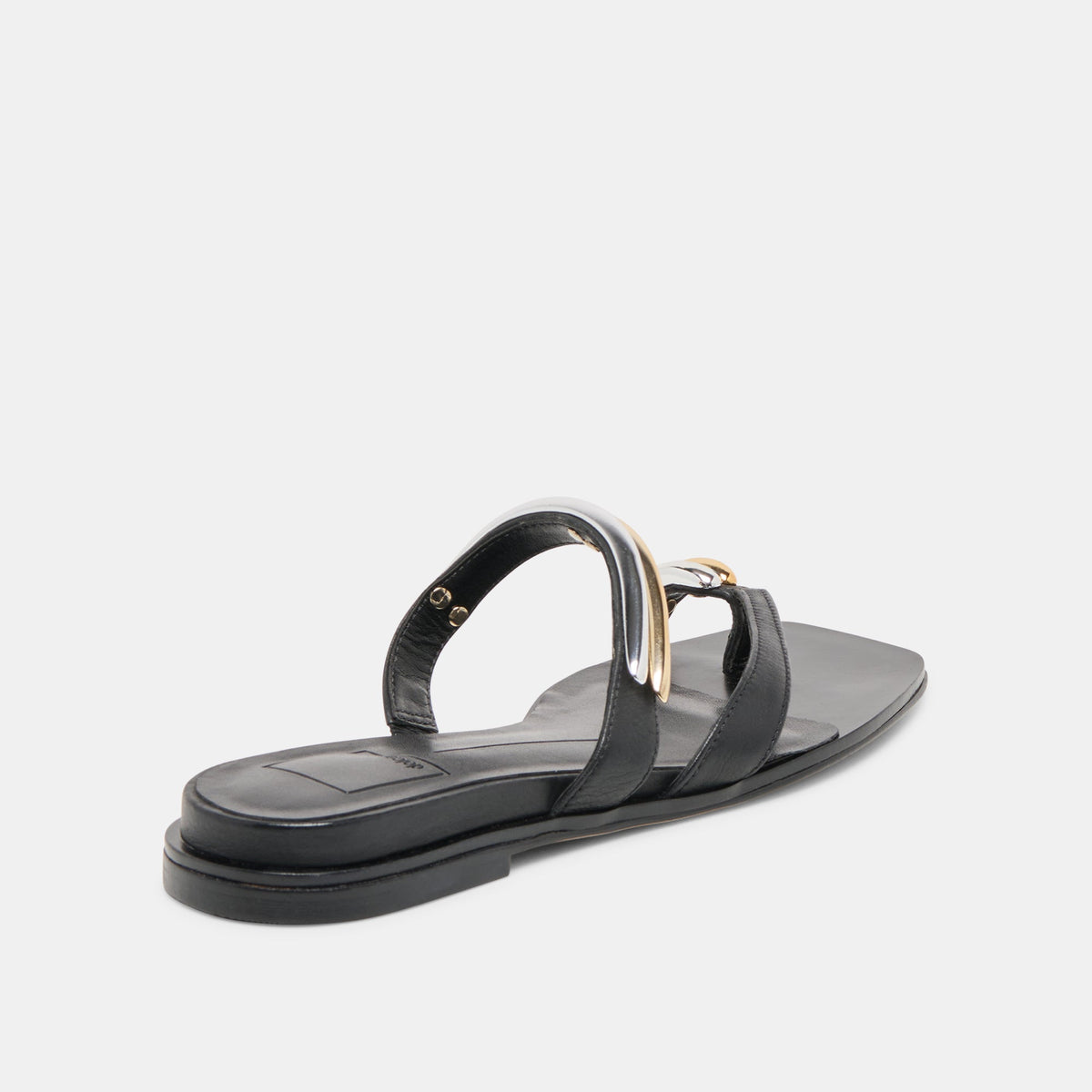 Dolce Vita SHOES Tarina Black Leather Sandals