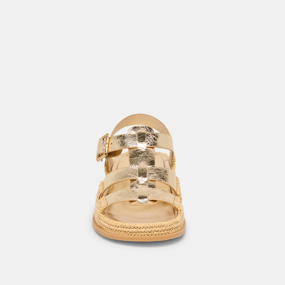Dolce Vita SHOES Shenna Gold Distressed Leather Sandals