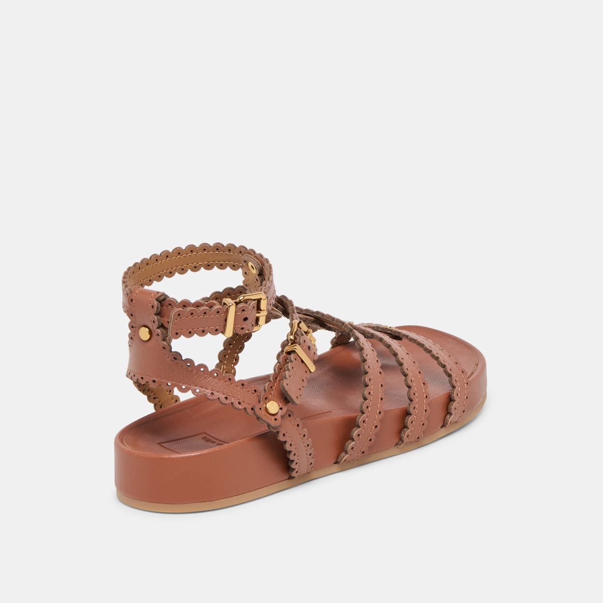 Dolce Vita SHOES Susana Cognac Leather Sandals
