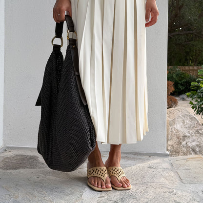 Dolce Vita SHOES Barlo Lt Natural Woven Raffia Heels