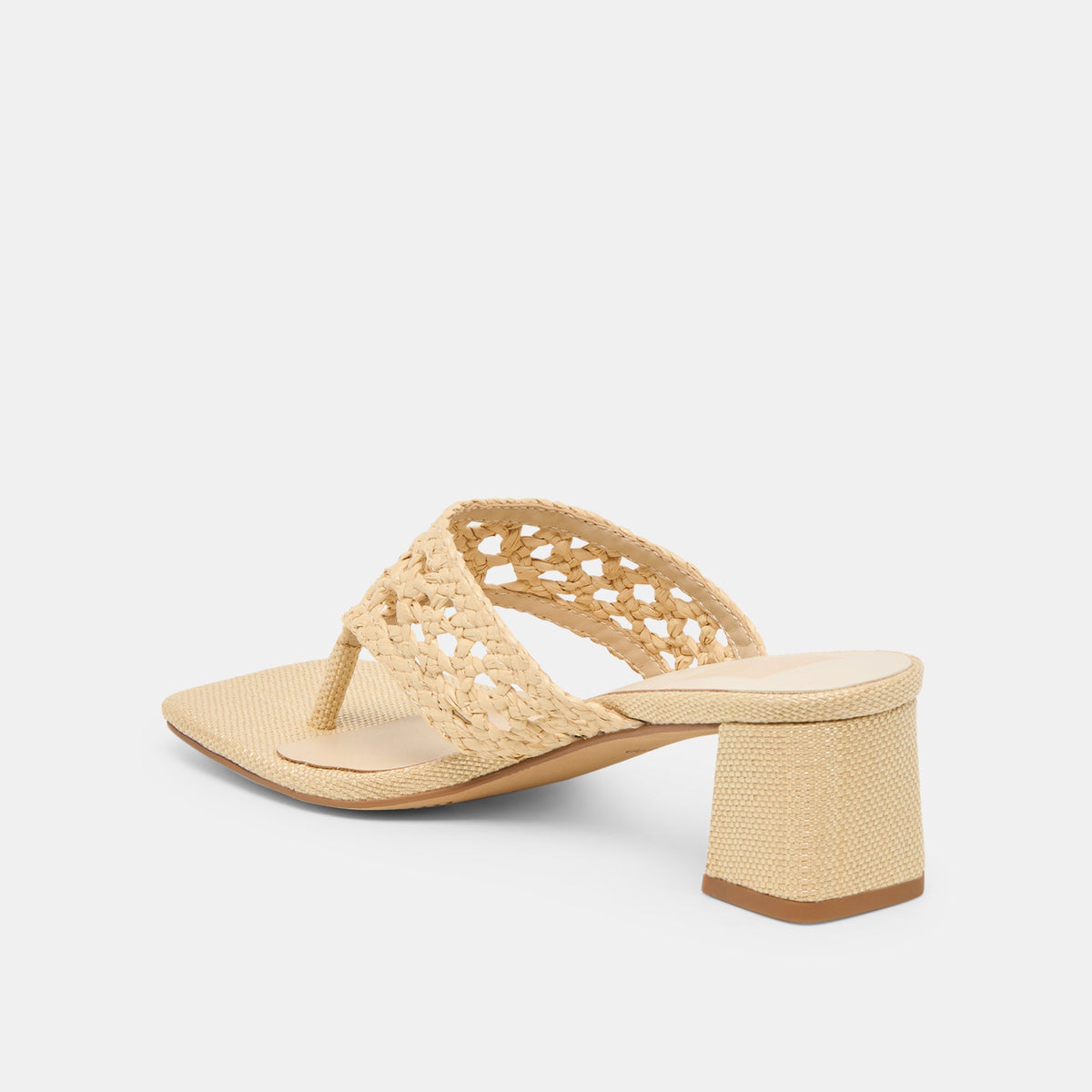 Dolce Vita SHOES Barlo Lt Natural Woven Raffia Heels
