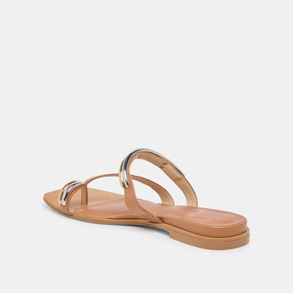 Dolce Vita SHOES Tarina Caramel Leather Sandals