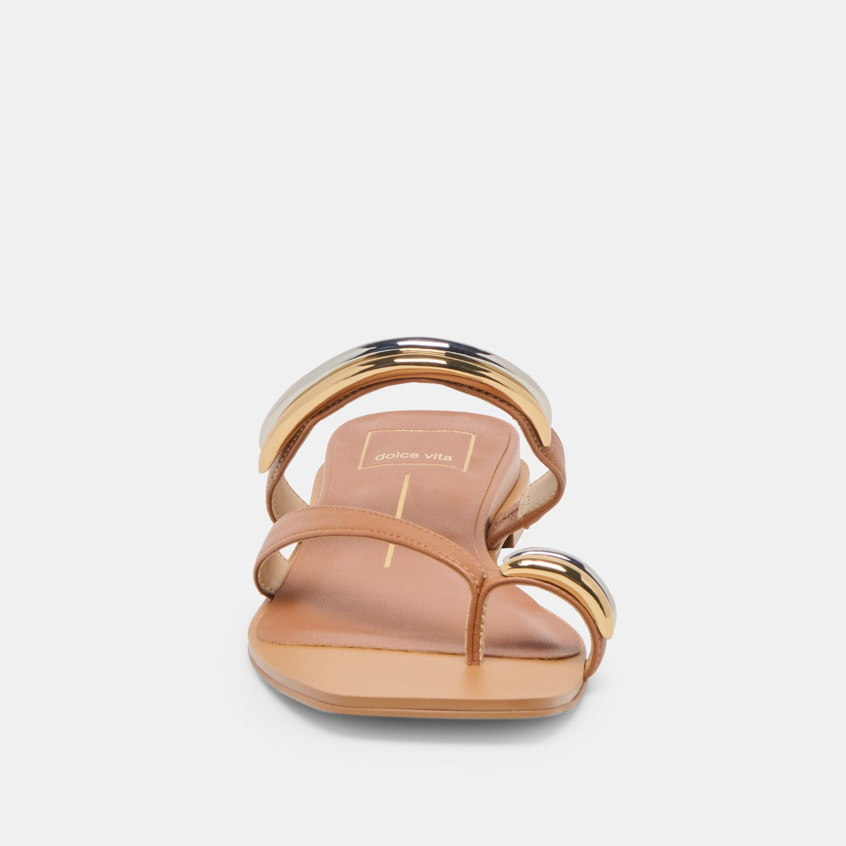 Dolce Vita SHOES Tarina Caramel Leather Sandals