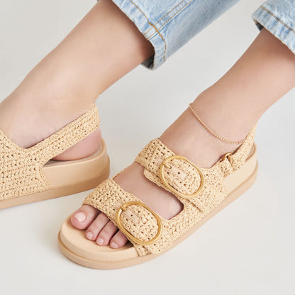 Dolce Vita SHOES STARLA CROCHET SANDALS NATURAL KNIT
 – Dolce Vita