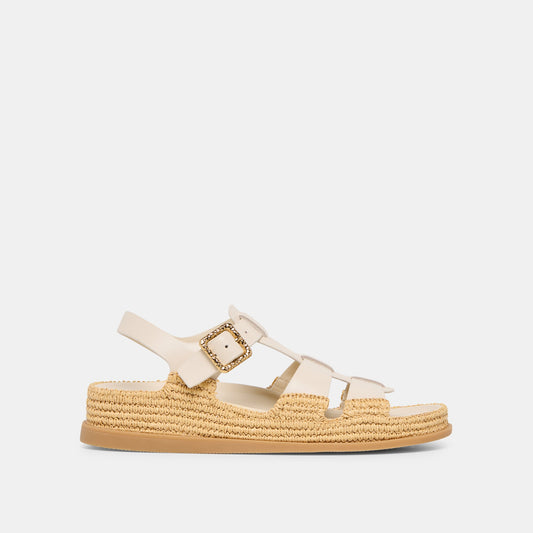 Dolce Vita SHOES Shenna Bone Leather Sandals
