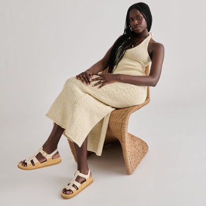 Dolce Vita SHOES Shenna Bone Leather Sandals
