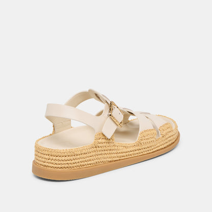 Dolce Vita SHOES Shenna Bone Leather Sandals