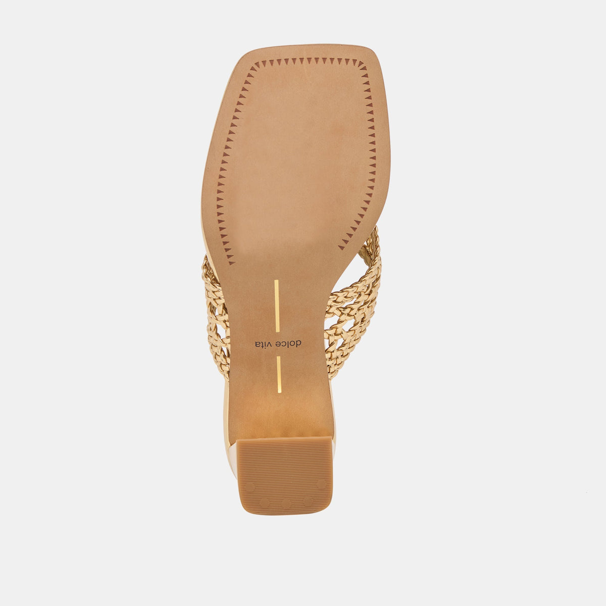 Dolce Vita SHOES Barlo Gold Woven Stella Heels