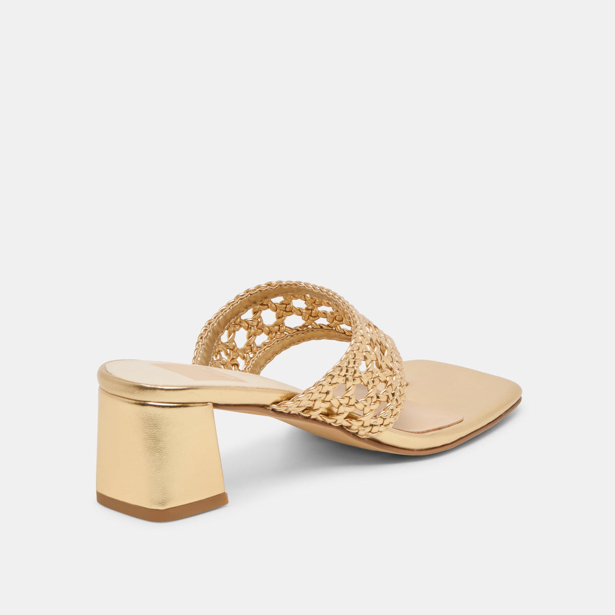 Dolce Vita SHOES Barlo Gold Woven Stella Heels