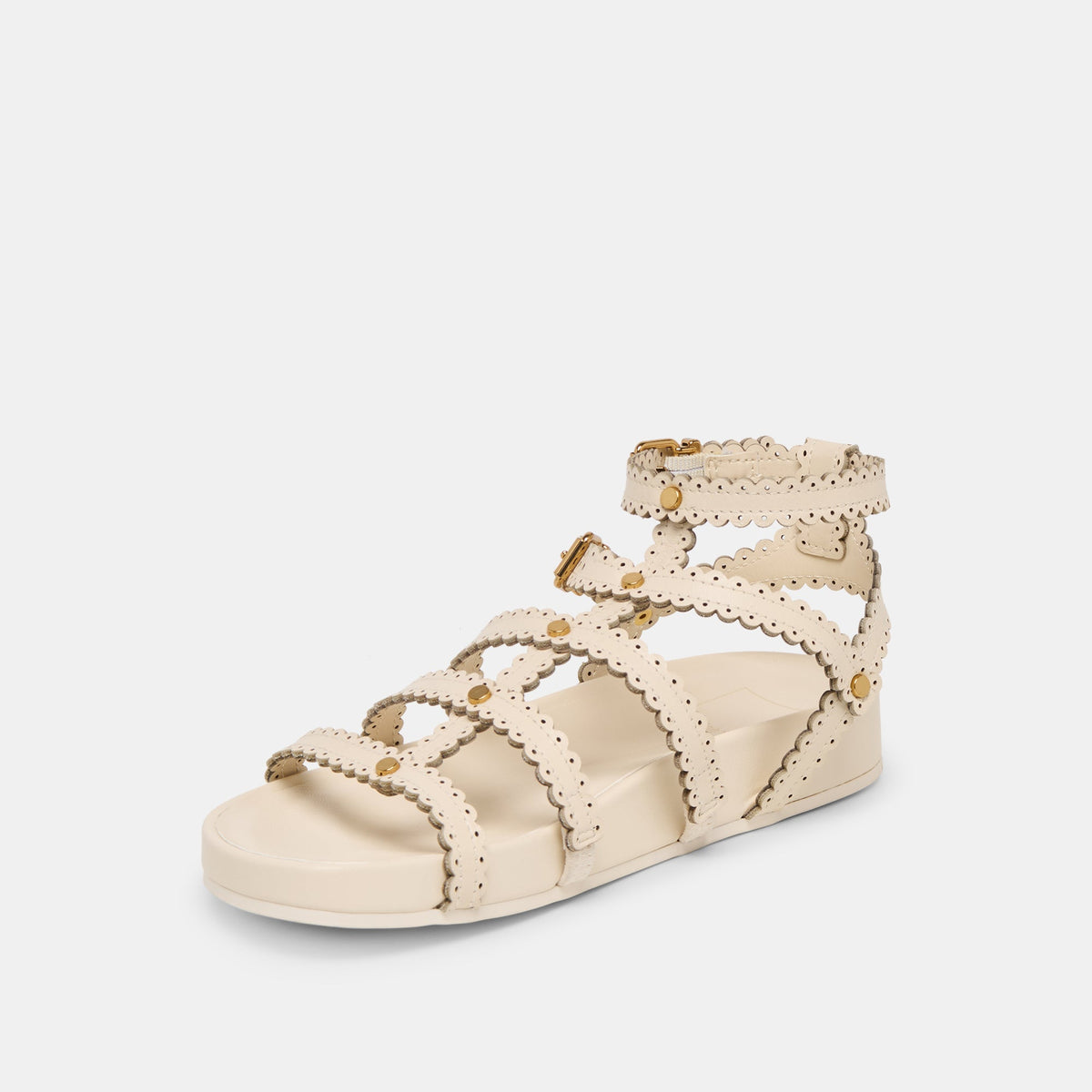 Dolce Vita SHOES Susana Creme Leather Sandals