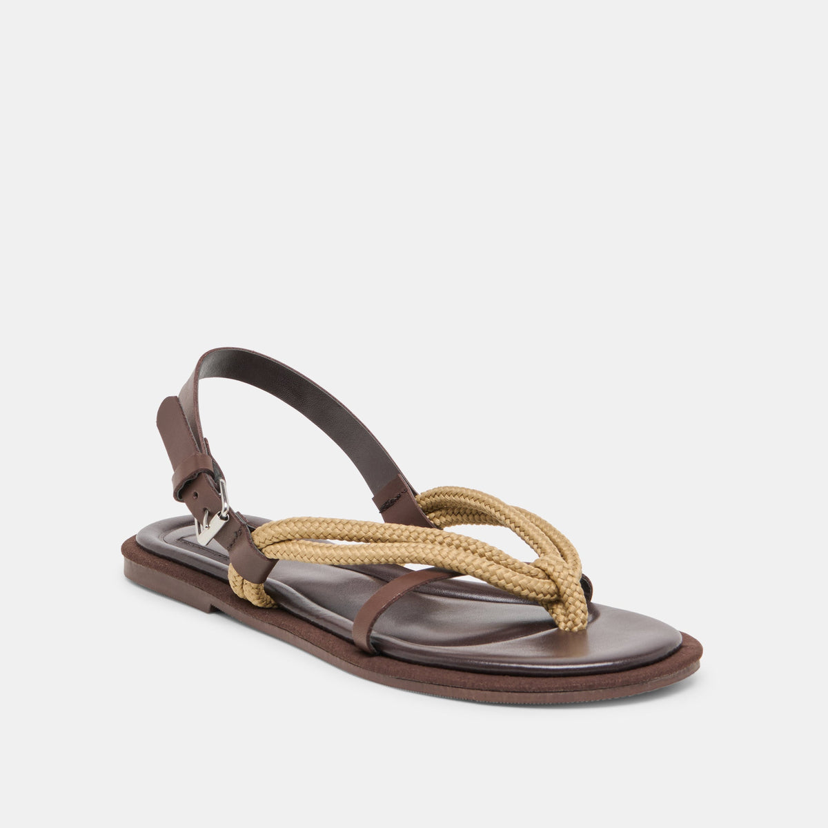 Dolce Vita SHOES Reed Dk Brown Leather Sandals
