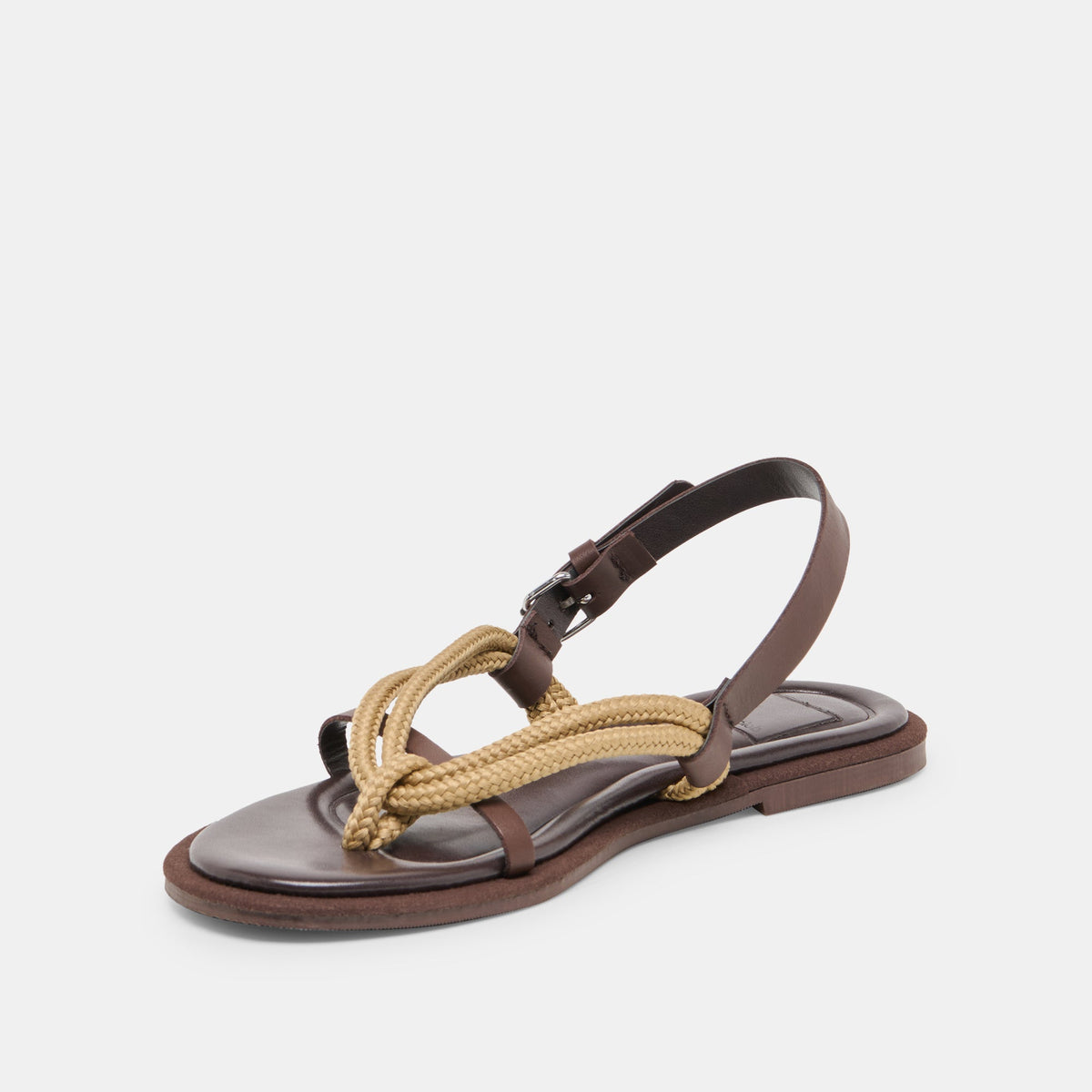 Dolce Vita SHOES Reed Dk Brown Leather Sandals