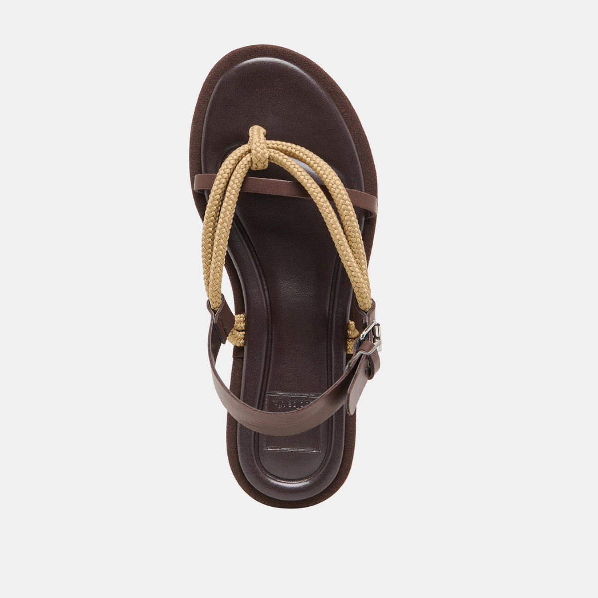 Dolce Vita SHOES Reed Dk Brown Leather Sandals