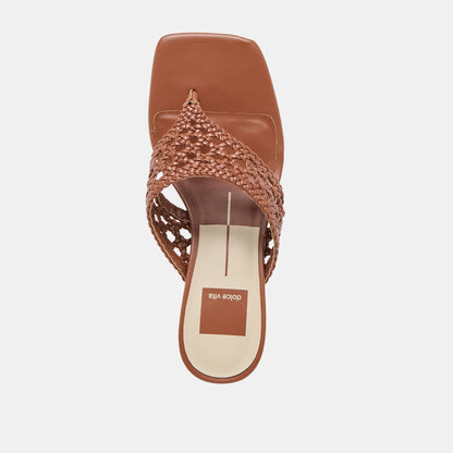 Dolce Vita SHOES Barlo Cognac Woven Stella Heels
