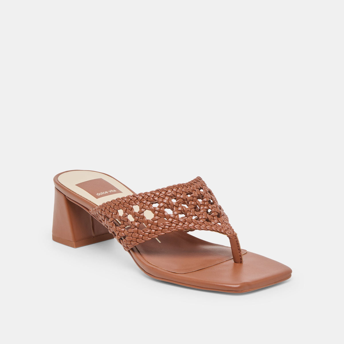 Dolce Vita SHOES Barlo Cognac Woven Stella Heels