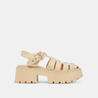 Dolce Vita SHOES LASLY TONAL SANDALS LIGHT YELLOW LEATHER
 – Dolce Vita