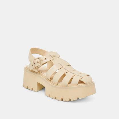Dolce Vita SHOES LASLY TONAL SANDALS LIGHT YELLOW LEATHER
 – Dolce Vita