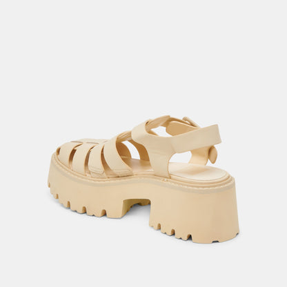 Dolce Vita SHOES LASLY TONAL SANDALS LIGHT YELLOW LEATHER
 – Dolce Vita