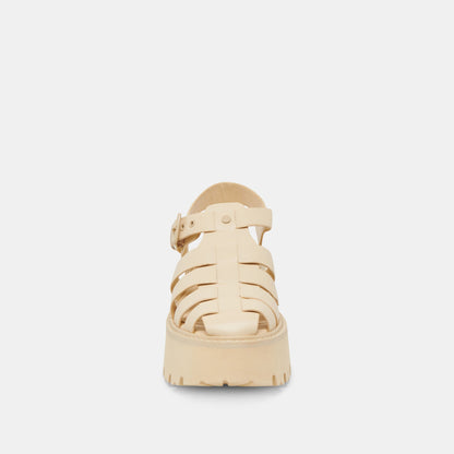Dolce Vita SHOES LASLY TONAL SANDALS LIGHT YELLOW LEATHER
 – Dolce Vita
