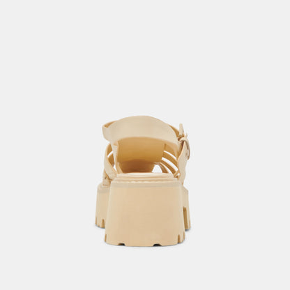 Dolce Vita SHOES LASLY TONAL SANDALS LIGHT YELLOW LEATHER
 – Dolce Vita