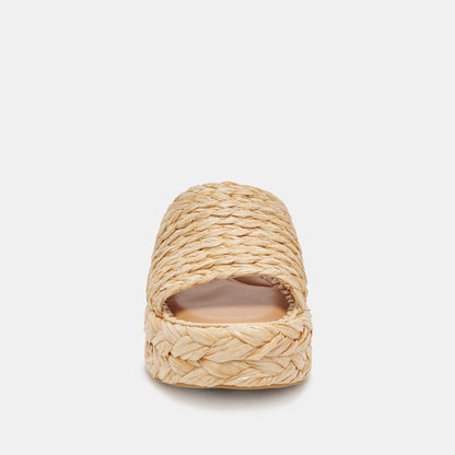 Dolce Vita SHOES Chavi Sandals in Lt. Natural Raffia - Dolce Vita Shoes