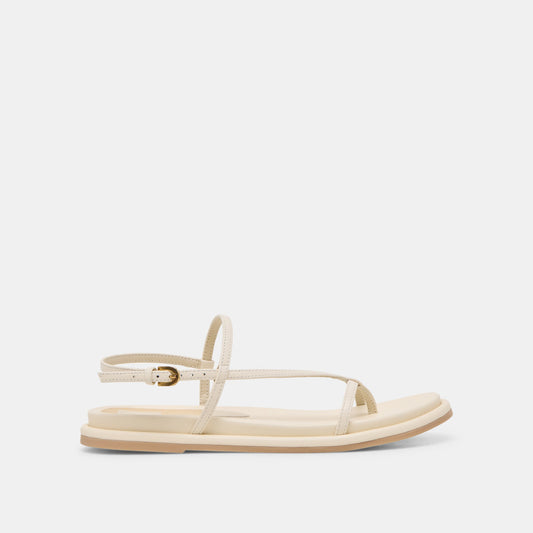 Dolce Vita SHOES Dallen Off White Leather Sandals