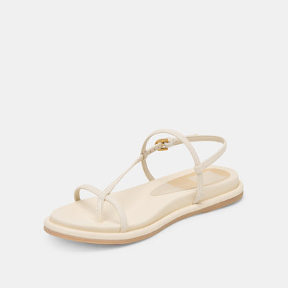 Dolce Vita SHOES Dallen Off White Leather Sandals