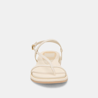Dolce Vita SHOES Dallen Off White Leather Sandals
