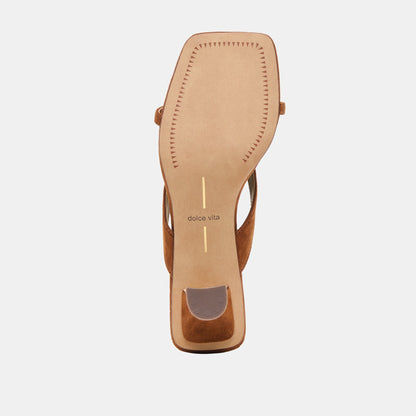 Dolce Vita SHOES Brevel Dk Brown Suede Heels