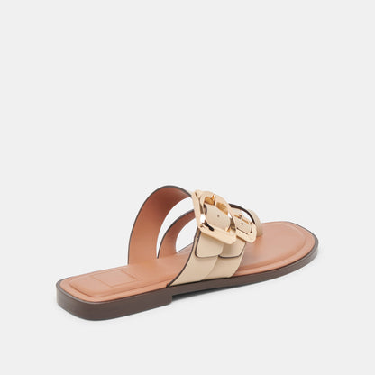 Dolce Vita SHOES Shore Ivory Leather Sandals