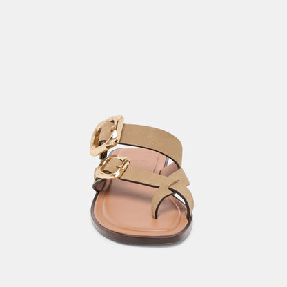 Dolce Vita SHOES Shore Taupe Suede Sandals