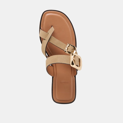 Dolce Vita SHOES Shore Taupe Suede Sandals