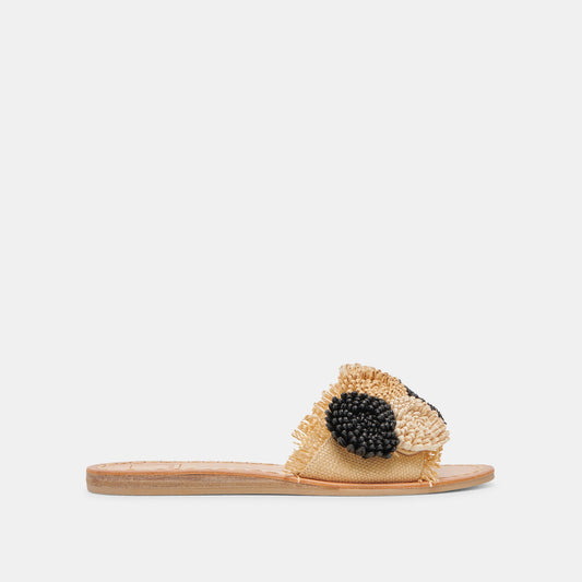 Dolce Vita SHOES DANELA SANDALS BLACK NATURAL RAFFIA
 – Dolce Vita