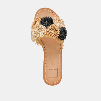 Dolce Vita SHOES DANELA SANDALS BLACK NATURAL RAFFIA
 – Dolce Vita