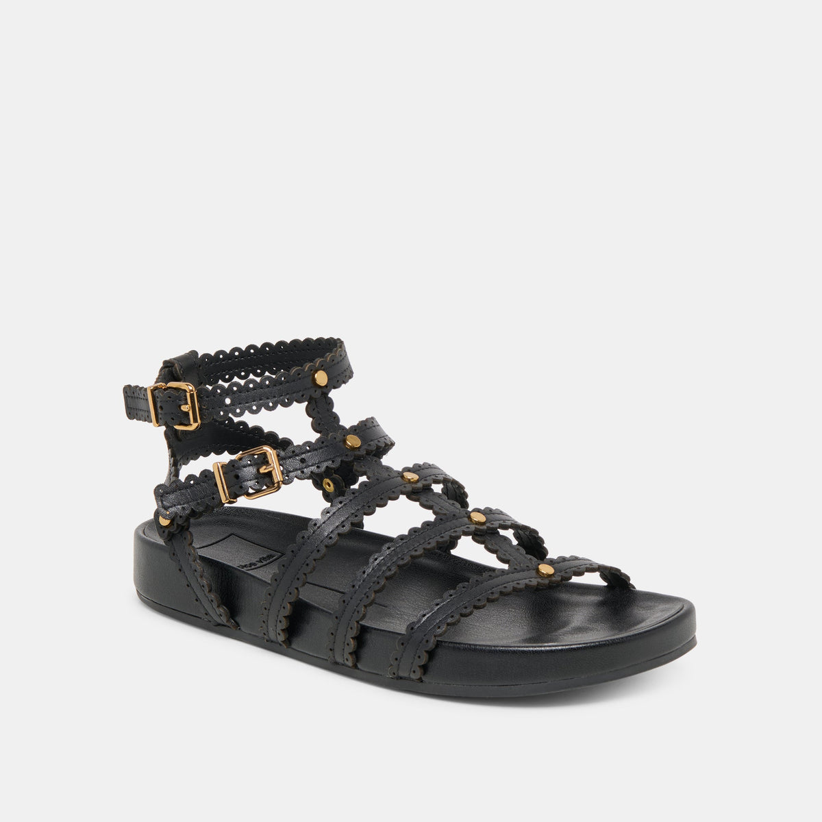 Dolce Vita SHOES Susana Black Leather Sandals
