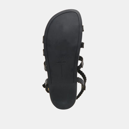 Dolce Vita SHOES Susana Black Leather Sandals