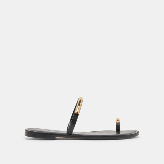 Dolce Vita SHOES WINK WIDE SANDALS BLACK LEATHER
 – Dolce Vita
